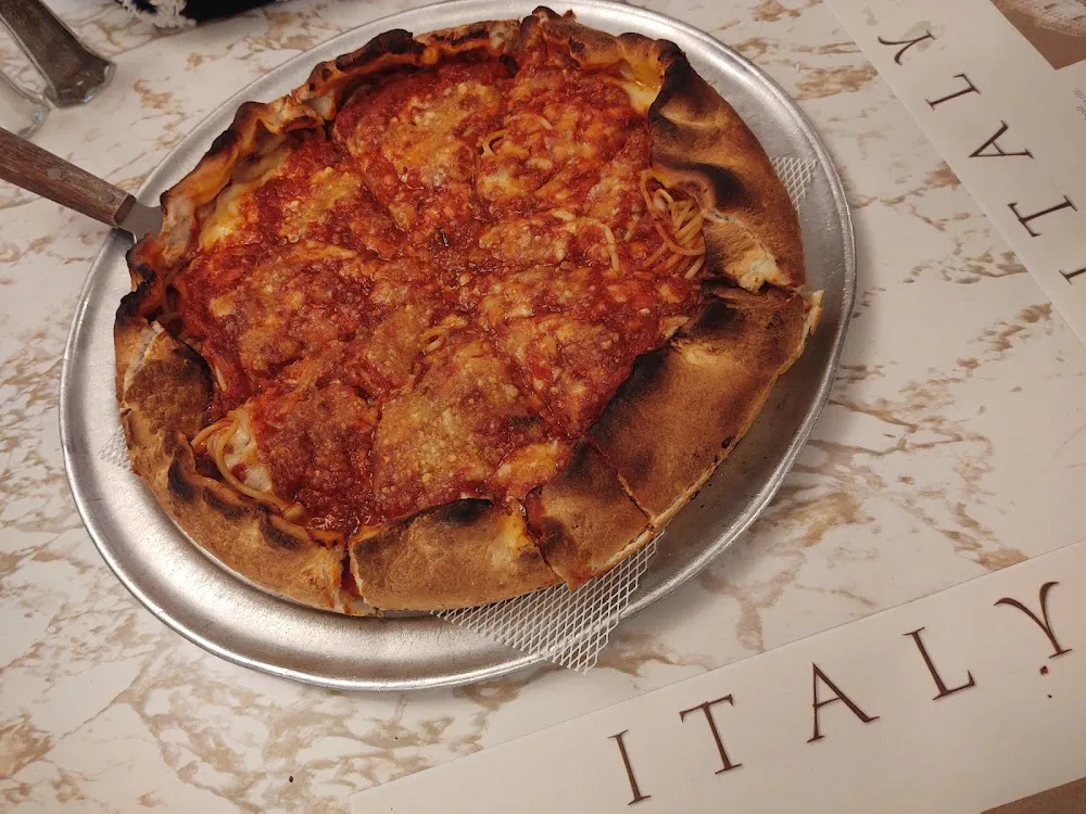 Alfano's Spaghetti Pizza