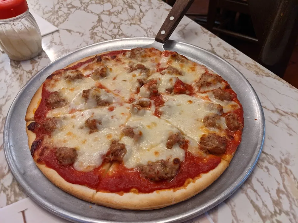 Thin Crust Sausage Pizza